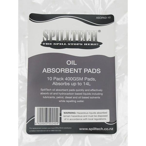 SpillTech® Oil Only Pads – 400GSM – 10 Pack