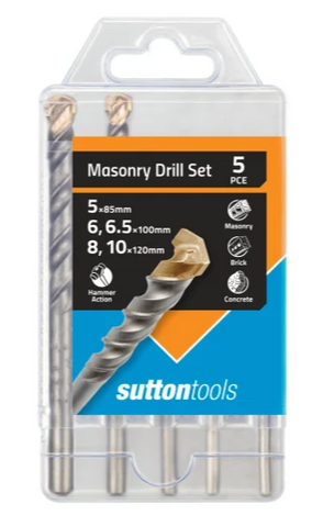 5 Piece Masonry Drill Set