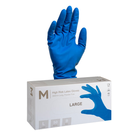 High-Risk Examination Latex Gloves (Pack of 50)
