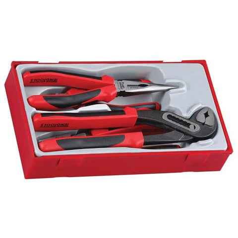 Teng 4pc MB TPR Grip Plier Set - TC-Tray