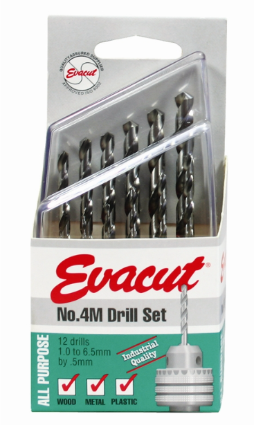 Evacut discount drill set