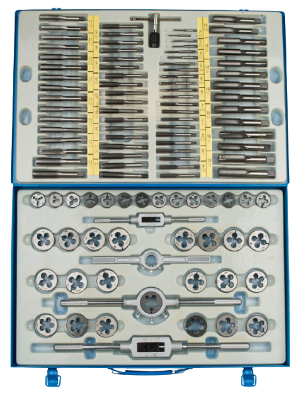Metric Tap & Die Set, 110 Pieces